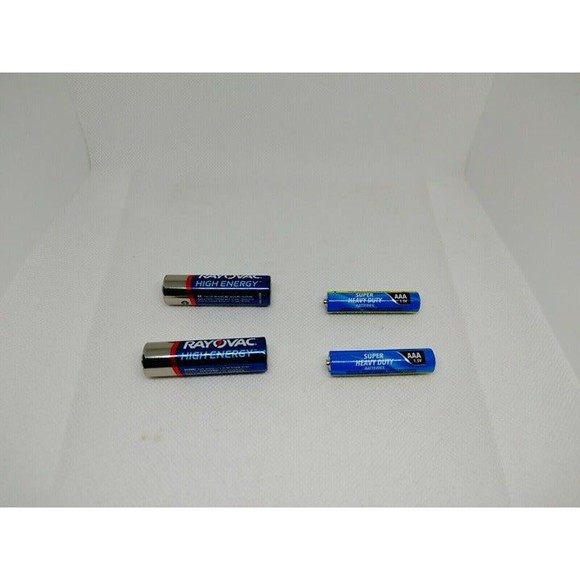4 Count Rayovac/Super HeavyDuty AAA/AA 1.5V Alkaline Non-Rechargeable Batteries - Picture 2 of 4